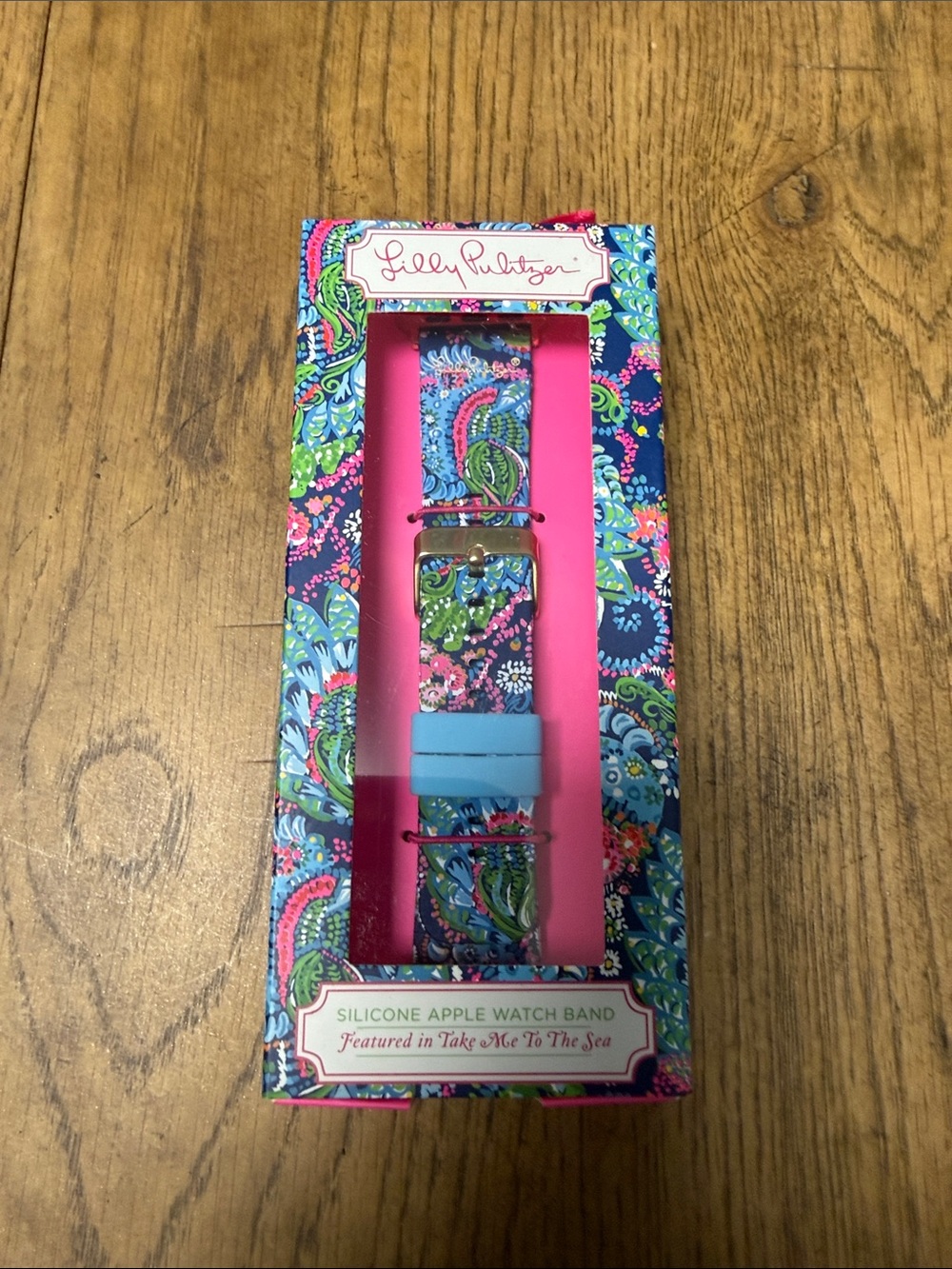 Lilly Pulitzer Floral Paisley Watch Band in Blue, Pink & Green